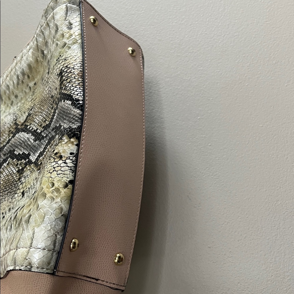 Calvin Klein Pink Liquid Python Small Satchel - image 5